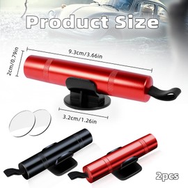 2 Pack 2 in 1 Emergency Car Window Breaker, Quick Emergency Window Breaker with Seat Belt Cutter, Portable Window Glass Breaker with Holders, Car Safety Hammer for All Vehicles Emergency Car Tool