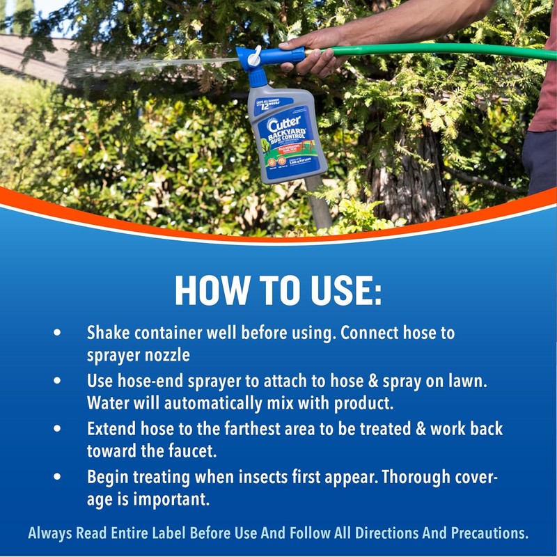 Cutter Backyard Bug Control Spray Concentrate (2 Pack), Kills Mosquitoes,