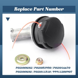 Esttlamer P021008182 Trimmer Gear Head Gearbox Head Replacement for Echo SRM-225 SRM-225i SRM-2620 SRM-3020 SRM-225U SRM-266U SRM-280U for Weed Eater Brush Cutter Replace 99944200907 P021053950