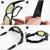 Anti-Fog Safety Motorcycle Night Riding Sunglasses Foam padded Goggle, Dustproof,