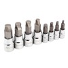Powerbuilt 8 Piece Zeon SAE Hex Bit Socket Set -