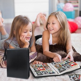 Basketball Card Binder,9 Pocket with 60 Sleeves up to 1080 Cards,Portable Waterproof Storage Book with Removable Clear Sleeves,Compatible with Basketball Cards 2024-2025