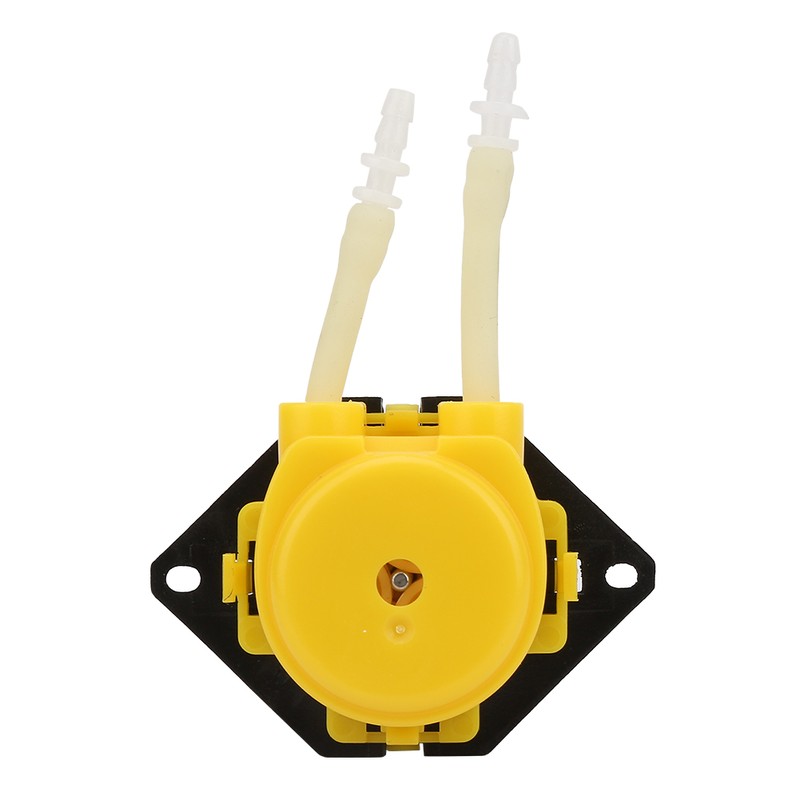 DC12V Yellow Micro Water Liquid Peristaltic Pump For Aquarium Lab