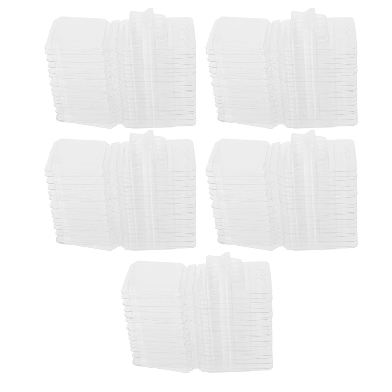 100 Packs Wax Melt Clamshell Molds Containers Clear Empty Plastic