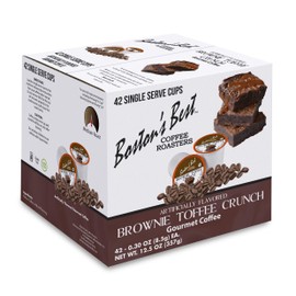 Boston's Best Coffee Roasters - Brownie Toffee Crunch - Medium Roast 100% Arabica Coffee - 42 Single Serve Keurig-Compatible K-Cup Pods