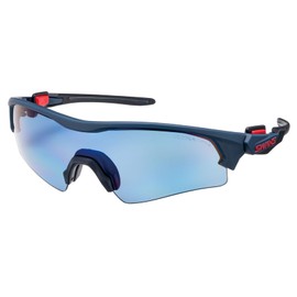 SWANS FO-0167 DNAV FACEONE Sports Sunglasses, Made in Japan, Polarized ULTRA Lens, Matte Dark Navy x Matte Dark Navy x Matte Black/Polarized UL Ice Blue (Double-Sided Multi-Coated), Baseball, Tennis, Golf, Fishing