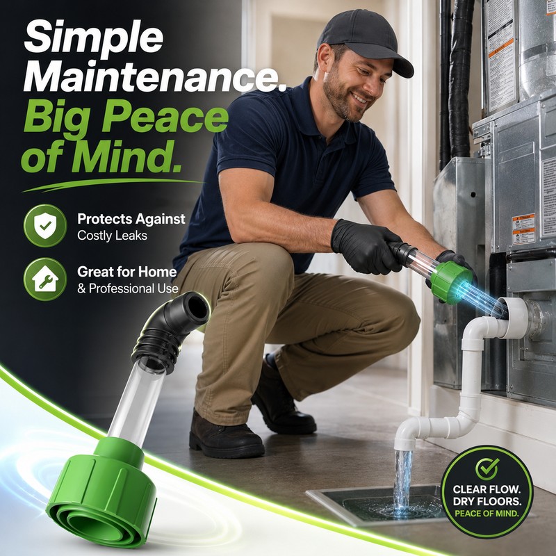 HVAC Drain Line Unclogger for AC Maintenance – Compressed Air