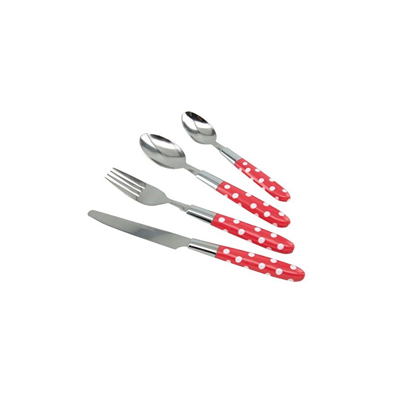 TB 300040024 Pois Classic Cutlery Set in Plastic Container 24-Piece