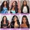 UPXIO 30 Inch Lace Front Wig Human Hair Pre Plucked