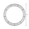 FloraCraft Wire Wreath Form 12 Inch Green