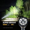 MOONASION Rechargeable Spotlight 100000 Lumen, Super Bright LED Spotlight Flashlight