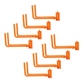 AUTOSwpozo 8-Pack Heavy Duty E-Track Shovel/Tool Hanger, Spades, Rakes, Workshop, Warehouse with E-Tracks, Tool Holder (Orange)