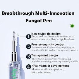 Lápiz reparador de uñas, lápiz para hongos en las uñas de los pies, extra fuerte, repara y renueva uñas descoloridas, dañadas, rotas y gruesas, aceite de árbol de té, miel, nat