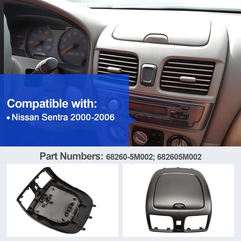 Center Dash A/C Outlet Air Vent Panel Kit Compatible with