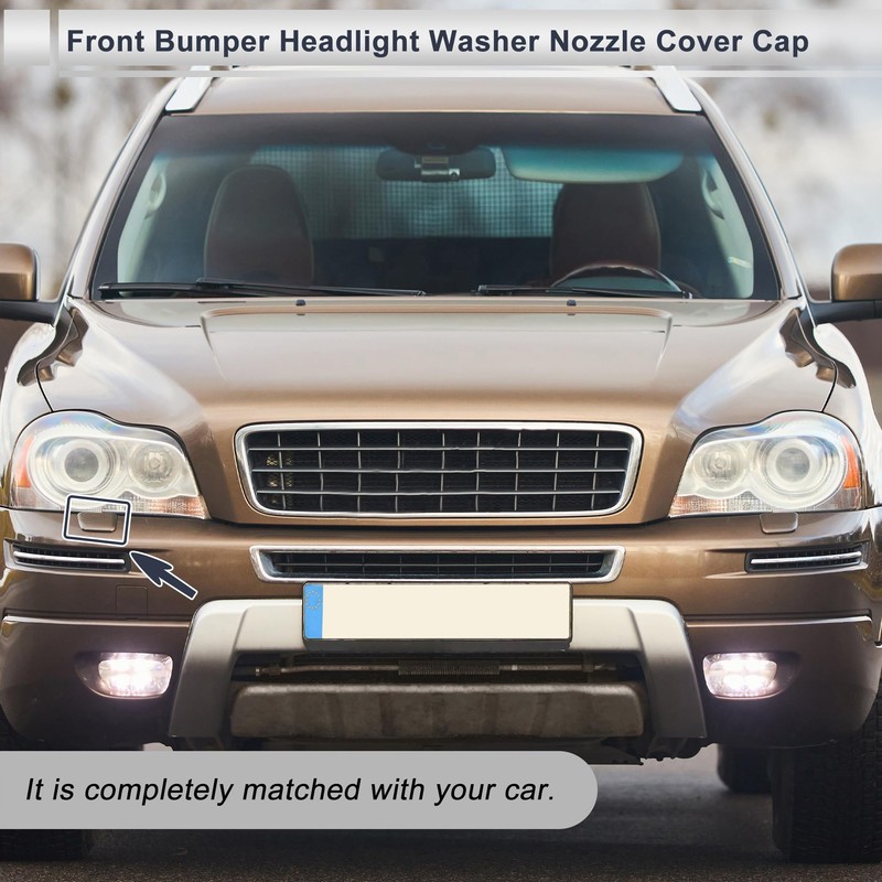 RATCHROLL Front Right Side Bumper Headlight Washer Nozzle Cover Cap