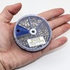 FREGITO 117PCS/205pcs Weight Sinkers 6 Sizes Lead Weights Round Split