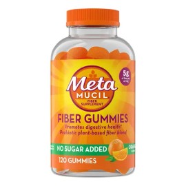 Suplemento De Fibra Metamucil Fiber Gummies Orange 120 Unidades
