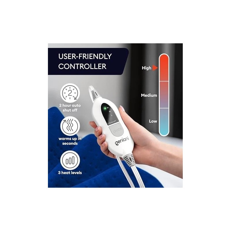 Electric Heating Pad XL for Back Pain Auto Shut Off