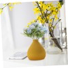 Alipis Ceramic Flower Vase Decorative Centerpiece for Banquet Yellow Home