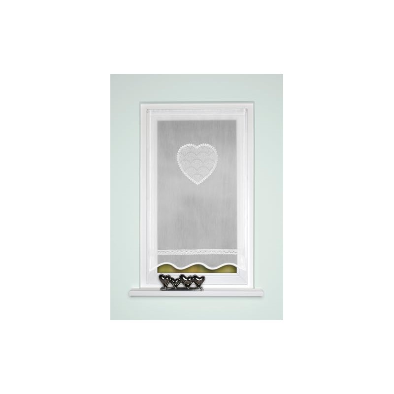 HOME WOHNIDEEN Corazon 054517-0101 80 x 40 cm White Batiste