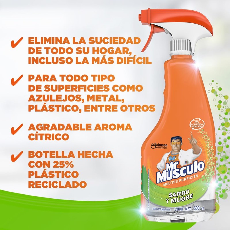 MR MUSCULO DESTRUYE SARRO/MUGRE 500 ML ATOMIZADOR