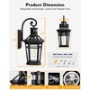 OPAXIS Motion Sensor Outdoor Wall Lights, Black Dusk to Dawn