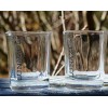 NEW PAIR OF LUNAZUL TEQUILA CLEAR GLASS SHOTS
