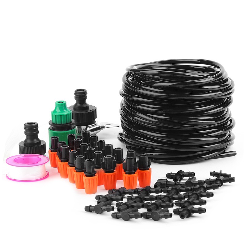 Micro Water Irrigation System Garden Greenhouse Plants Automatic Watering 15M