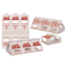 Insect Trap & Monitors 288i - No Chemicals !!!- Non-Toxic Glue Traps!! 5 Glue Boards / 15 Monitors
