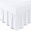 Linen Home Extra Deep Frilled Fitted Valance Sheet Double Bed