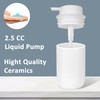 TOOZFO Soap Liquid Dispenser Ceramic with Easy-to-Press Pump Hand Liquid