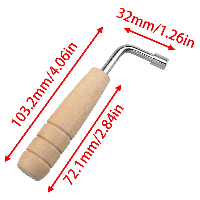 Dsjnf- Tuning wrench Harp tuning tool L-shaped harp adjusting wrench