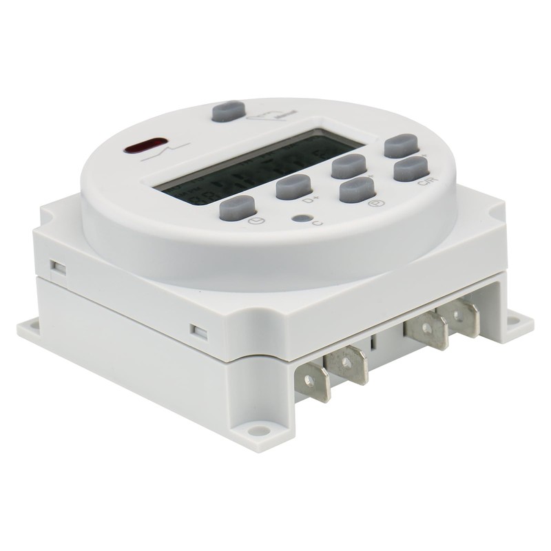 Baomain Time Switch Relay,Digital LCD Programmable Timer,110V AC Input,200-250V 16A