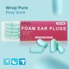 Ultra Soft Foam Earplugs, 15 Pairs Reusable Sleep Ear Plugs