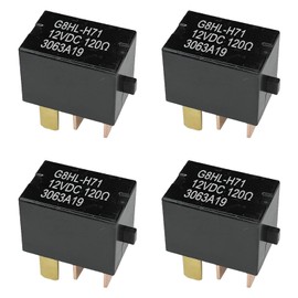 HHZL AC Relay G8HL-H71 for Honda 4 Pins AC Compressor Starter Relay for Blower Motor/Fans/Clutch/Headlight/Air Conditioning Compatible with Accord Civic Element CR-V CR-Z(4PCS)