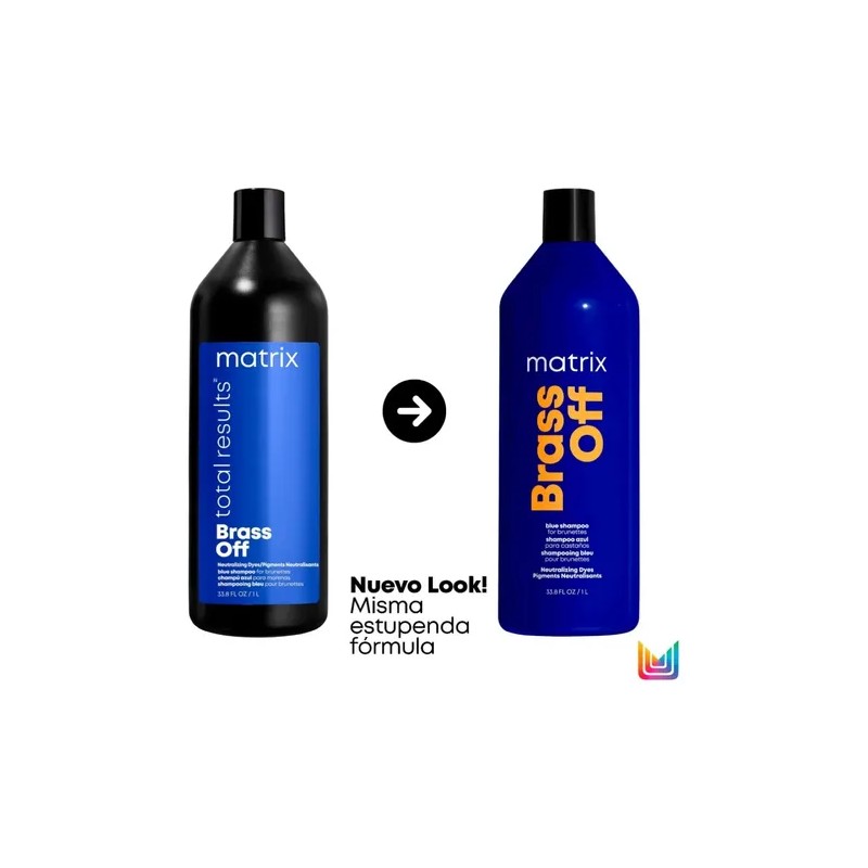 Matrix Brass Off Shampoo 1 Lt Acondicionador 1 Lt Matizador