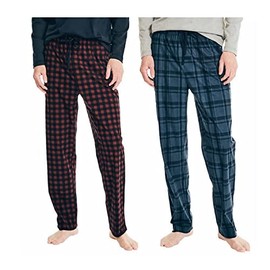 Nautica Soft Fleece Pajama Pants Set for Men - 2 Pack Red XXL