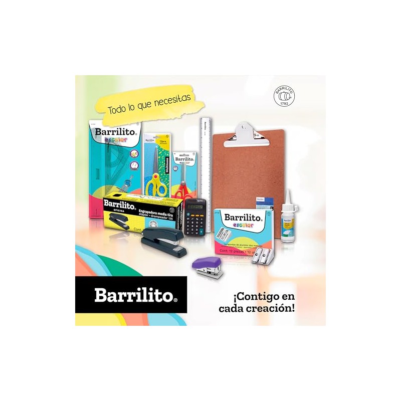 Barrilito Sacapuntas plstico doble orificio con contenedor. Blster con 1