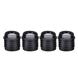 4Pcs/Set Boat Scupper Universal Kayak Stopper Bung Durable Rubber Drain Hole Plugs for Kayak Canoe Dinghy Marine Boat
