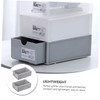 BIUDECO Storage Boxes 2pcs Desktop Stackable Storage Cases Pull-out Drawers