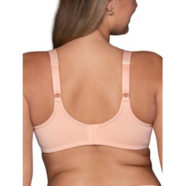 Vanity Fair Vanity Fair Women's Beauty Back Smoothing Bra, Minimizes Bust Line up to 1.5", Non Padded Cups up to H, Peach Please, 44DD