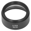 Microscope Lens 0.75X 120mm Barlow Eyepiece M48 Interface Accessory for