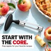 Stainless Steel Apple Corer for Fruit Prep – Serrated Core