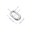 [FUSSED] 925 Silver Oval Ring Can Flat Push Open Type