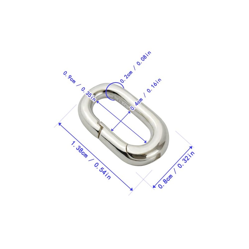 [FUSSED] 925 Silver Oval Ring Can Flat Push Open Type