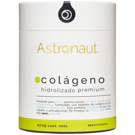 Colágeno Hidrolizado Premium 400g - Hecho en Francia, Alta absorción, Sin Sabor, Sin Azúcar - Astroonaut