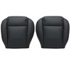 Priprilod Driver and Passenger Side Bottom Non-Perforated Replacement Leather Seat