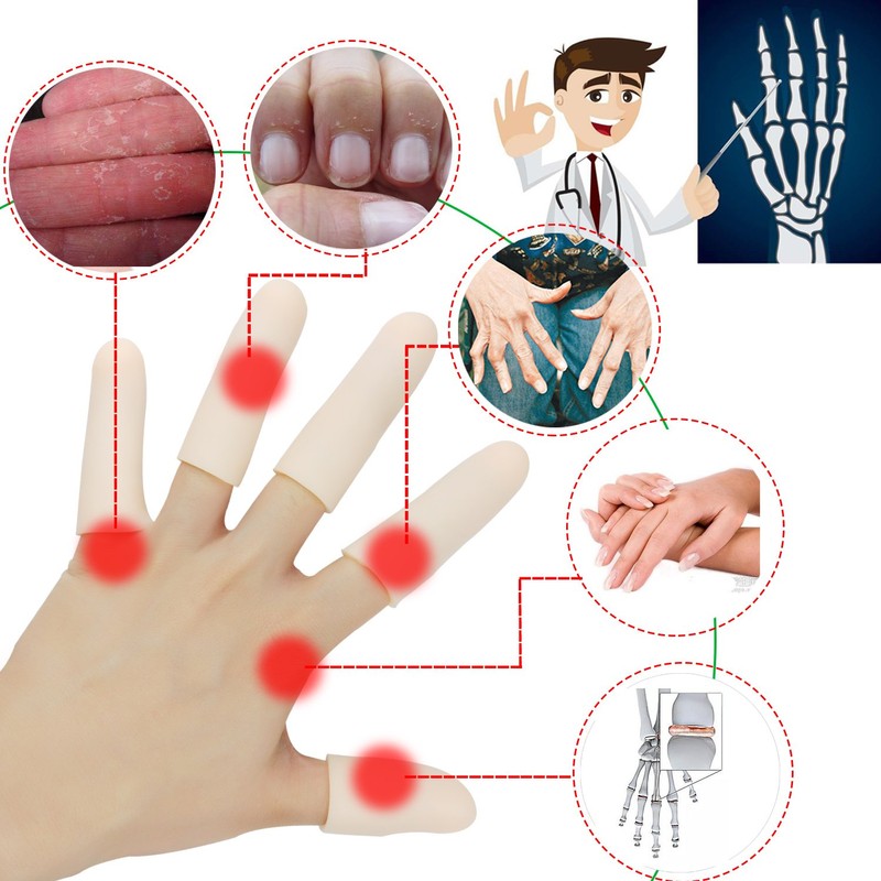 Gel Finger Cots, Finger Protector Support(14 PCS), New Material, Finger