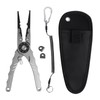 Saltwater Fishing Pliers Aviation Aluminum Unibody with Tungsten Blades Corrosion-Proof