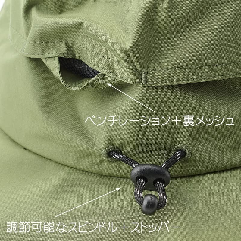 [EVERSOUL] サファリハット 防水 ハット サーフハット トレッキング 帽子 UVカット 日焼け防止 アウトドア